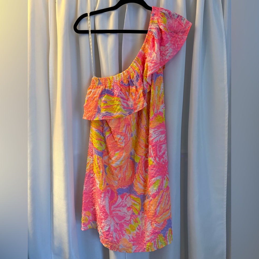 Lilly Pulitzer Vibrant One-Shoulder Dress